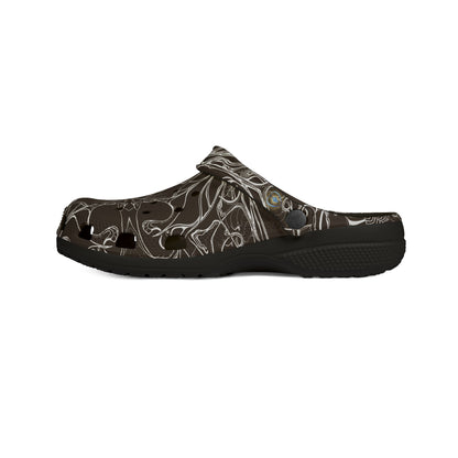 ELEMENTAL VISION | Unisex Rubber Clogs | For Adults | DARK CHOC BROWN COMFORT