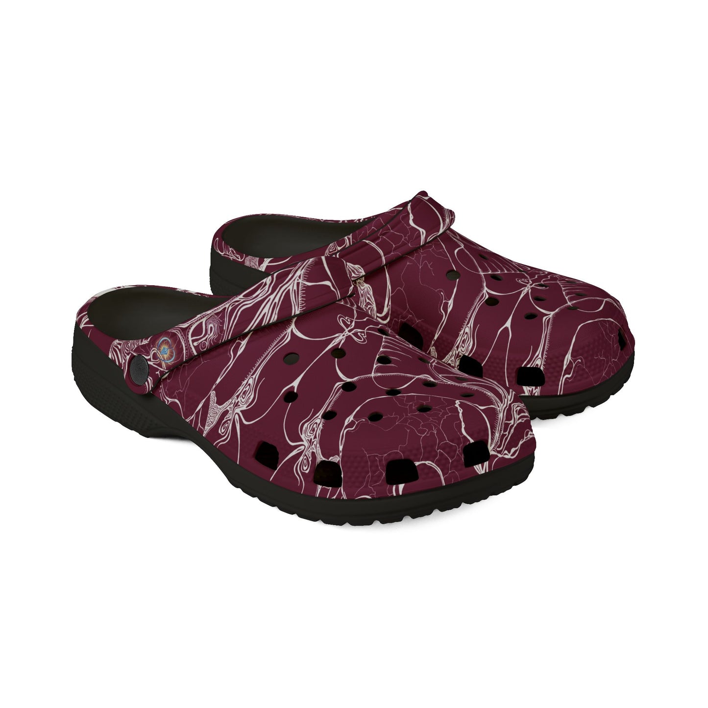 ELEMENTAL VISION | Unisex Rubber Clogs | For Adults | BURGUNDY TRUST