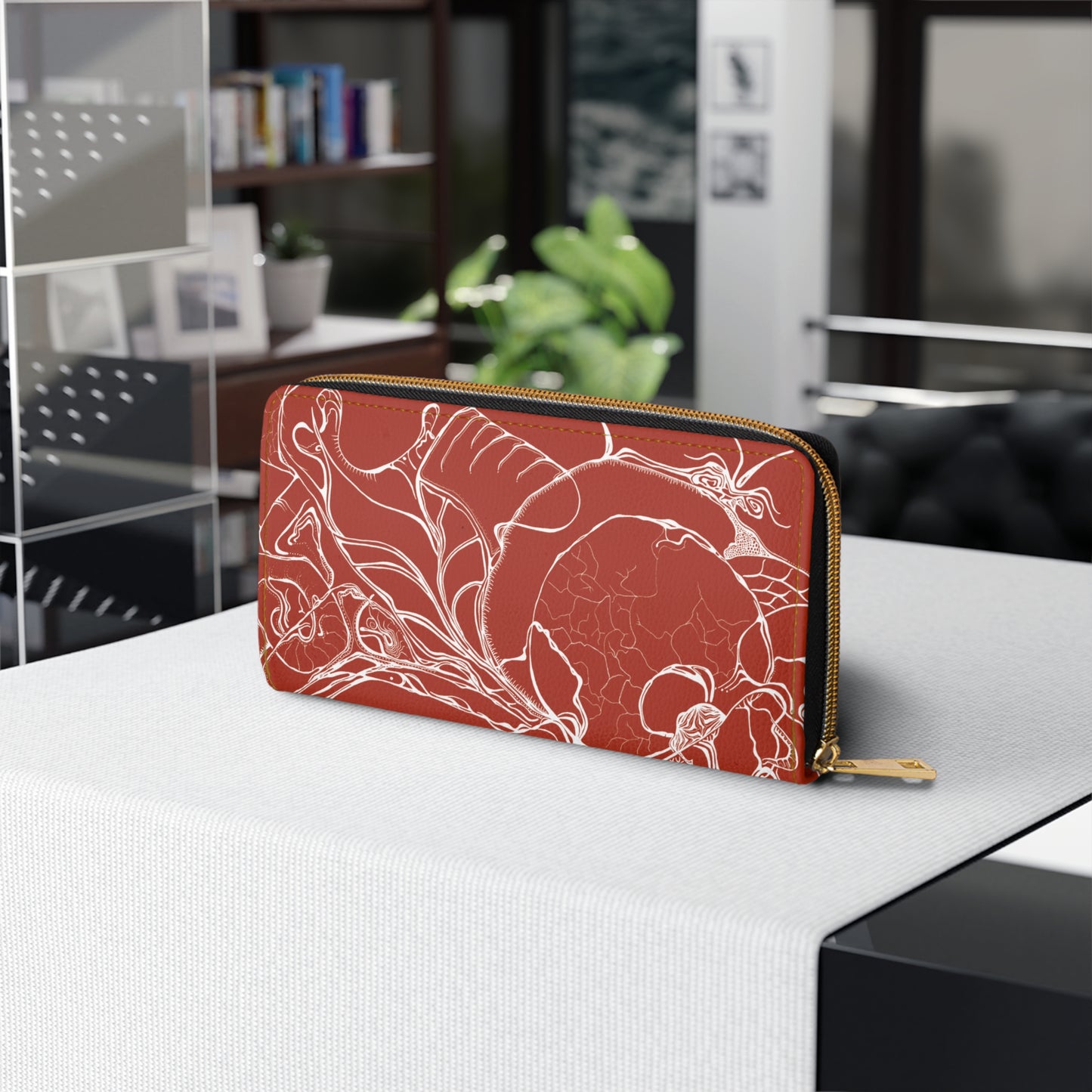 Elemental Vision | Zipper Wallet | Rust Red Warmth