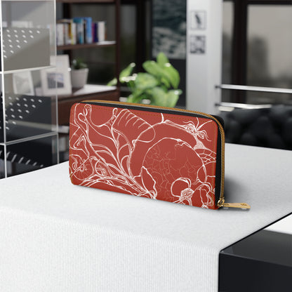 Elemental Vision | Zipper Wallet | Rust Red Warmth