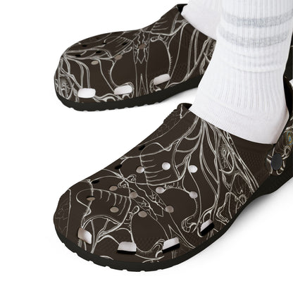 ELEMENTAL VISION | Unisex Rubber Clogs | For Adults | DARK CHOC BROWN COMFORT