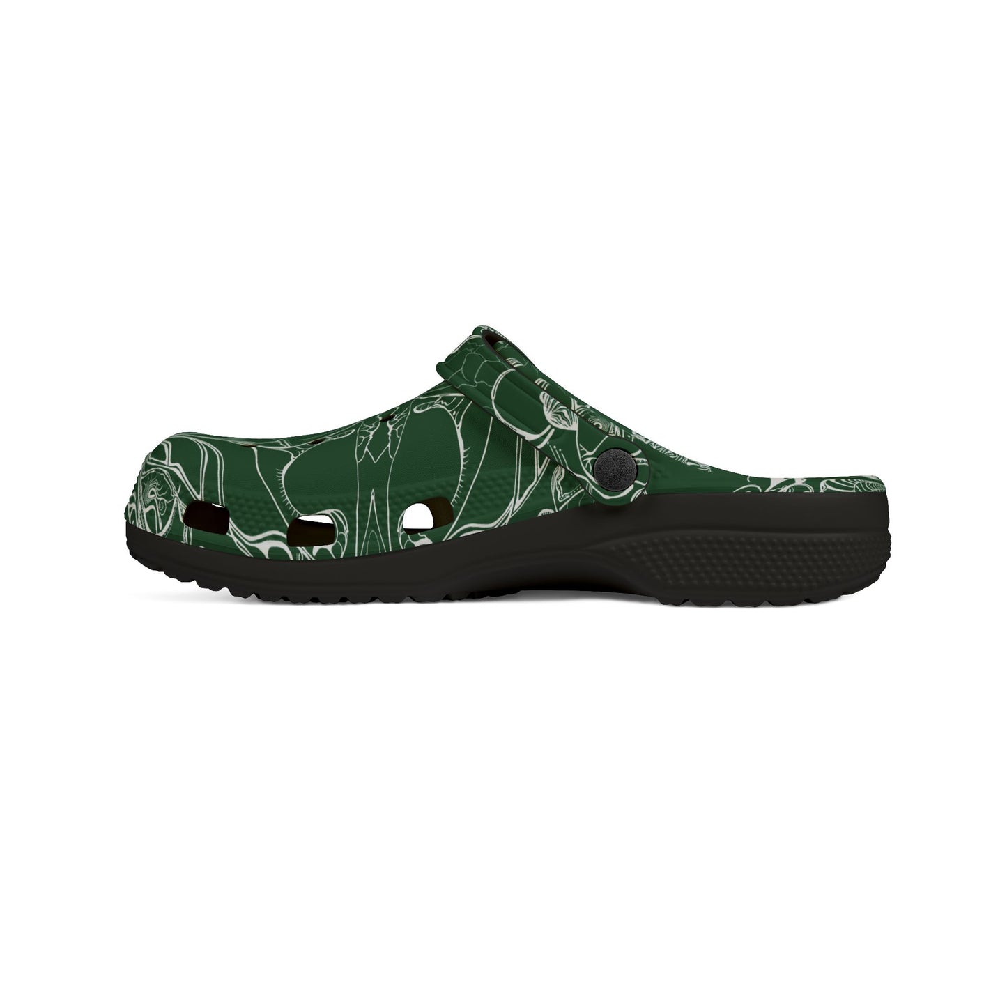 ELEMENTAL VISION | Unisex Rubber Clogs | For Adults | FOREST GREEN PLENTY