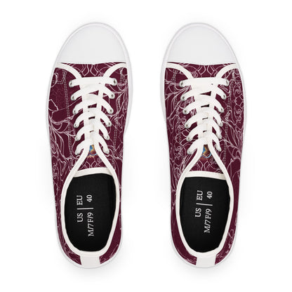 ELEMENTAL VISION Burgundy ~ Low-Top Sneakers for Women