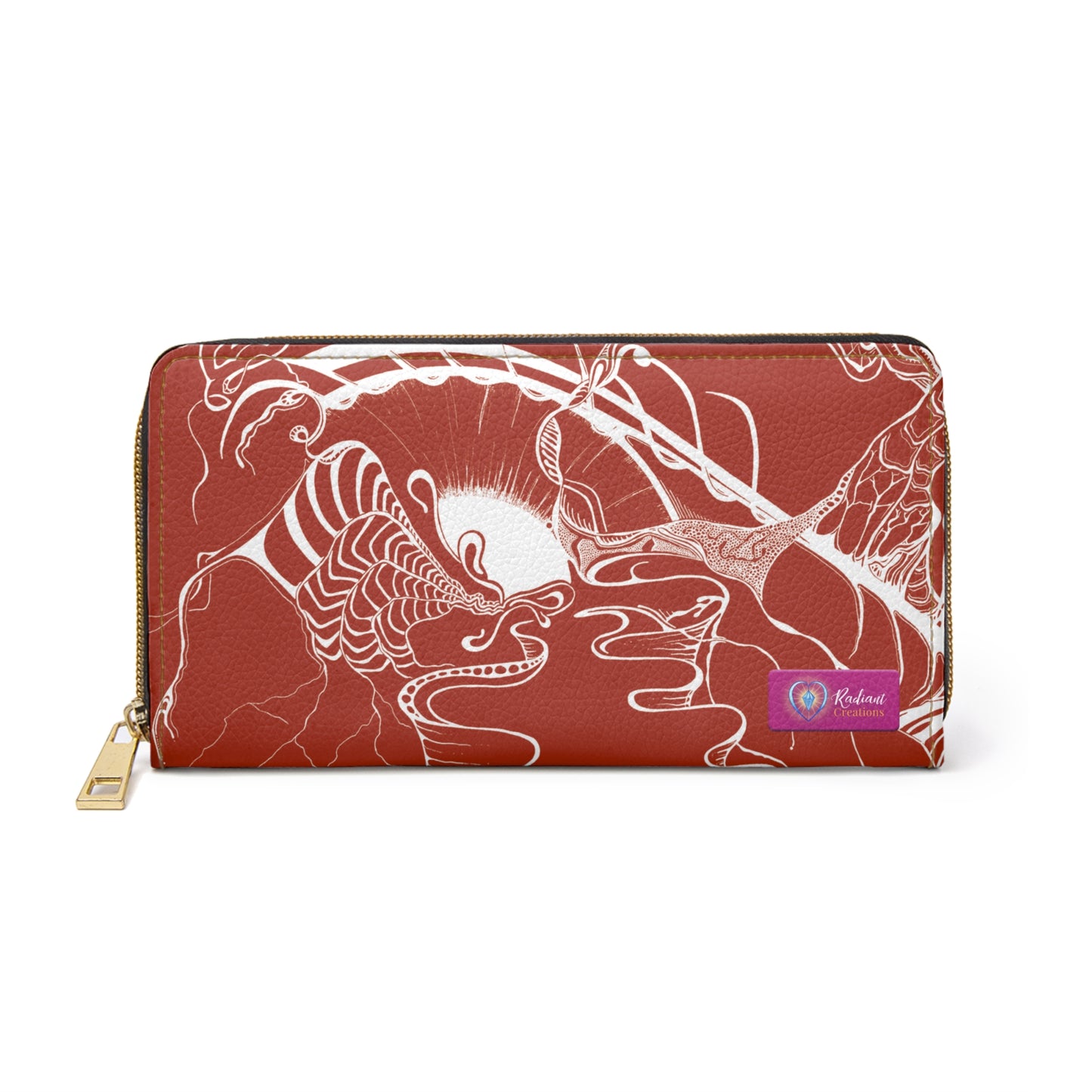 Elemental Vision | Zipper Wallet | Rust Red Warmth
