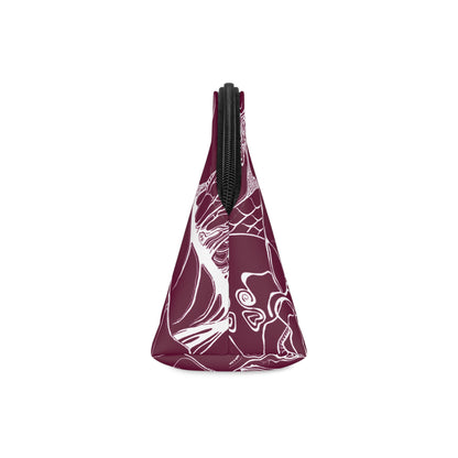 ELEMENTAL VISION | Makeup Bag | Versatile Accessory Radiant Pouch | BURGUNDY TRUST