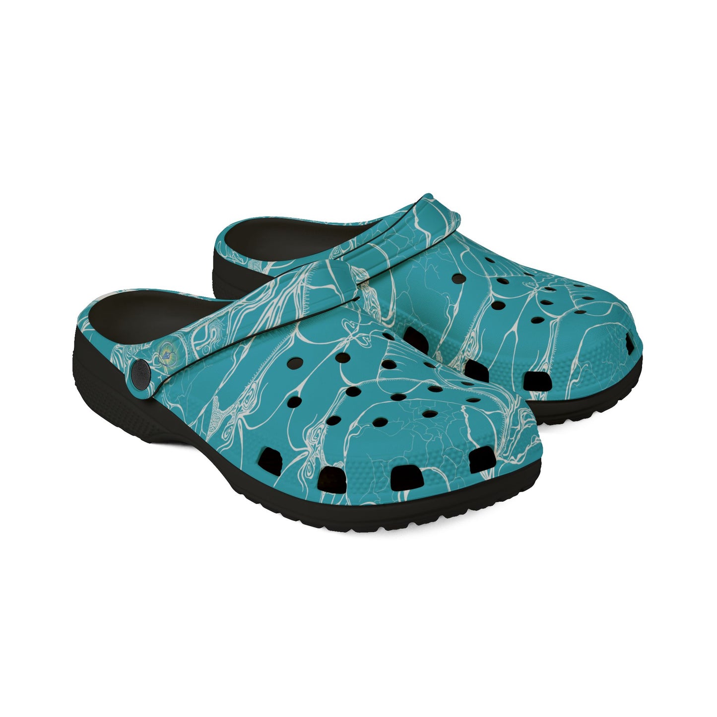 ELEMENTAL VISION | Unisex Rubber Clogs | For Adults | TEAL BRIGHT
