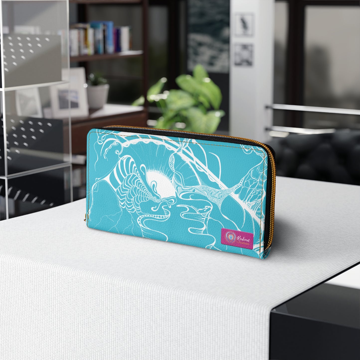 ELEMENTAL VISION | Zipper Wallet | TEAL BRIGHT