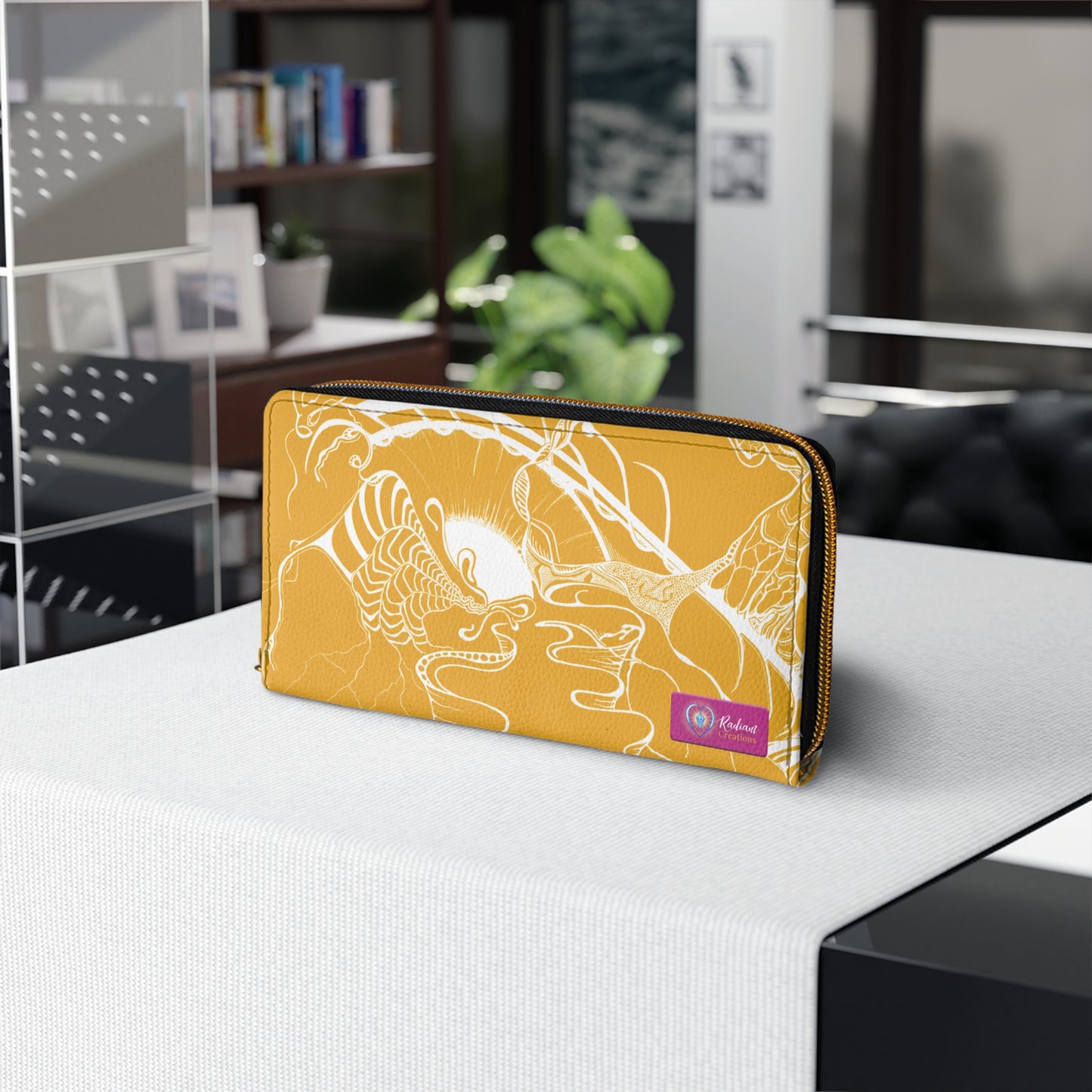 Elemental Vision | Zipper Wallet | Mustard Yellow Brilliance