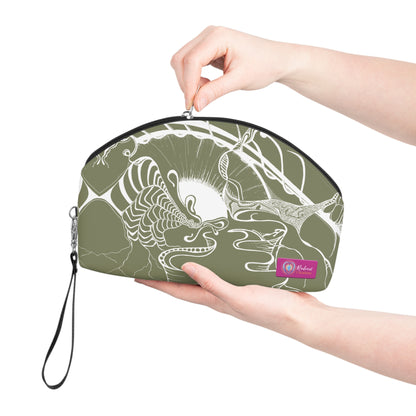 ELEMENTAL VISION | Makeup Bag | Versatile Accessory Radiant Pouch | KHAKI BRAVE