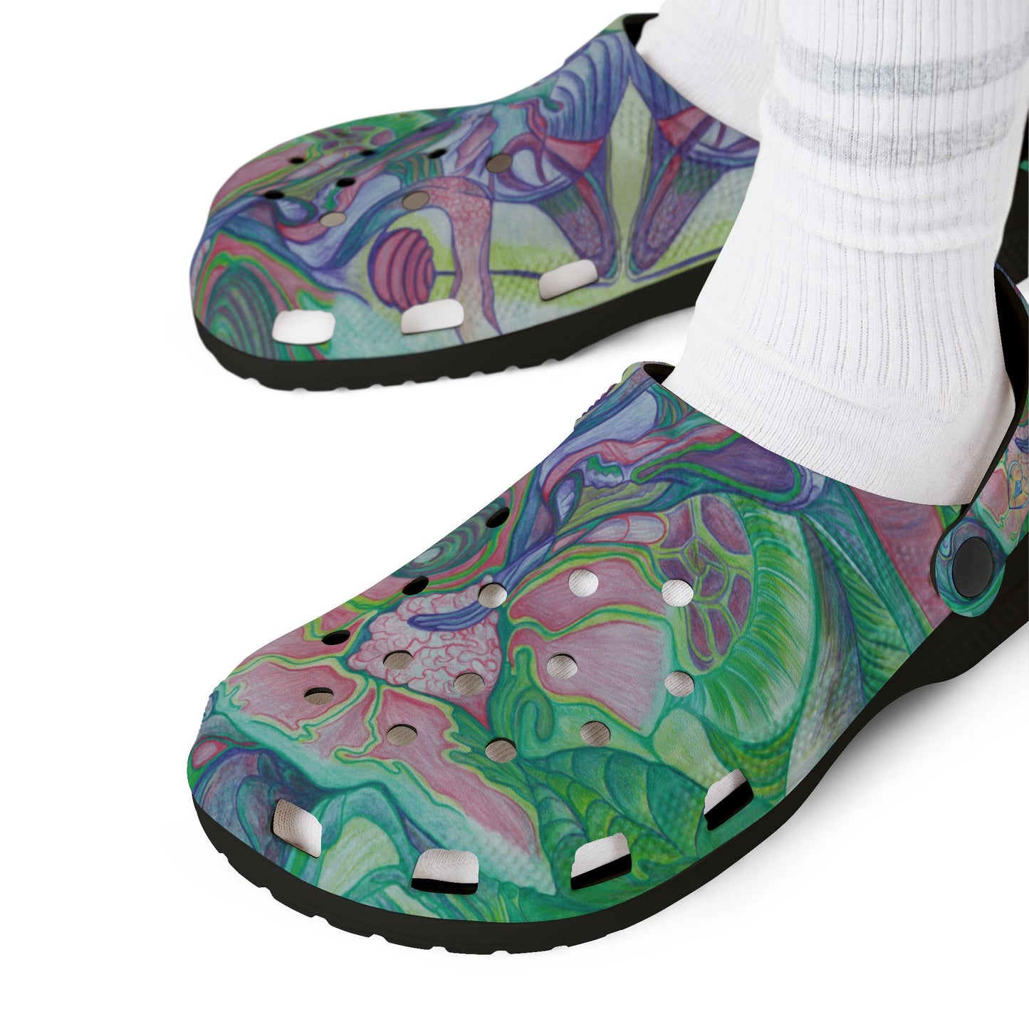 ELEMENTAL GARDEN | Unisex Rubber Clogs | For Adults | NATURE BLOSSOMS