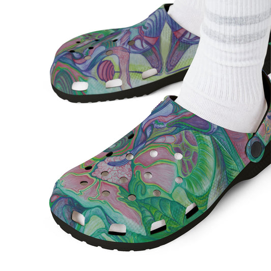 ELEMENTAL GARDEN | Unisex Rubber Clogs | For Adults | NATURE BLOSSOMS