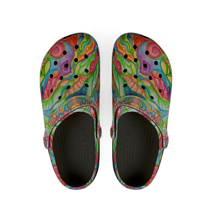 CELEBRATION | Unisex Rubber Clogs | For Adults | BUBBLING LIGHT