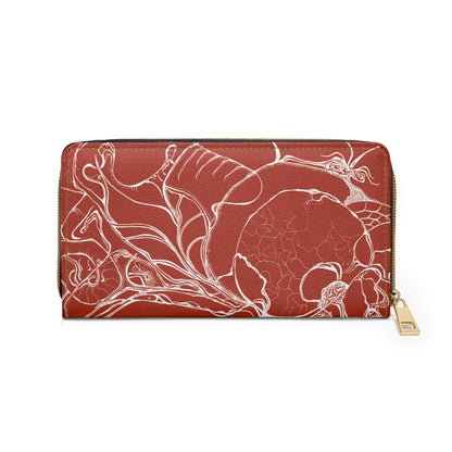 Elemental Vision | Zipper Wallet | Rust Red Warmth
