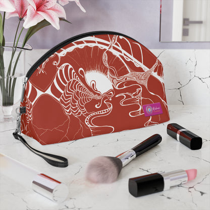 ELEMENTAL VISION | Makeup Bag | Versatile Accessory Radiant Pouch | RUST RED WARMTH