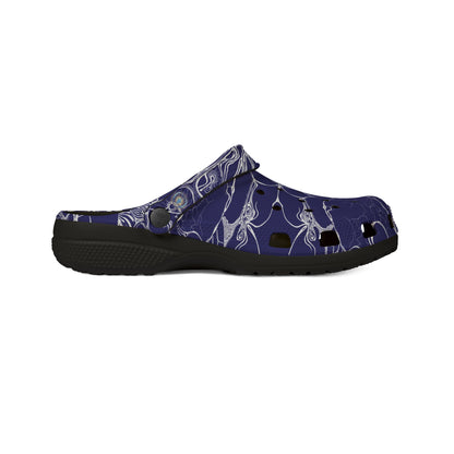 ELEMENTAL VISION | Unisex Rubber Clogs | For Adults | MIDNIGHT BLUE LOVE
