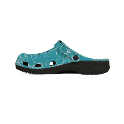 ELEMENTAL VISION | Unisex Rubber Clogs | For Adults | TEAL BRIGHT