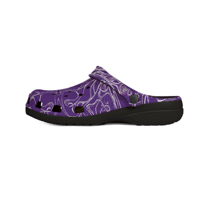ELEMENTAL VISION | Unisex Rubber Clogs | For Adults | VIOLET LIGHT HIGHER VISION