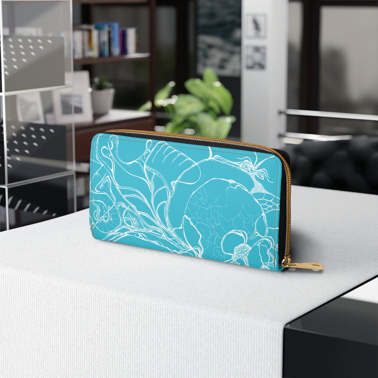 ELEMENTAL VISION | Zipper Wallet | TEAL BRIGHT