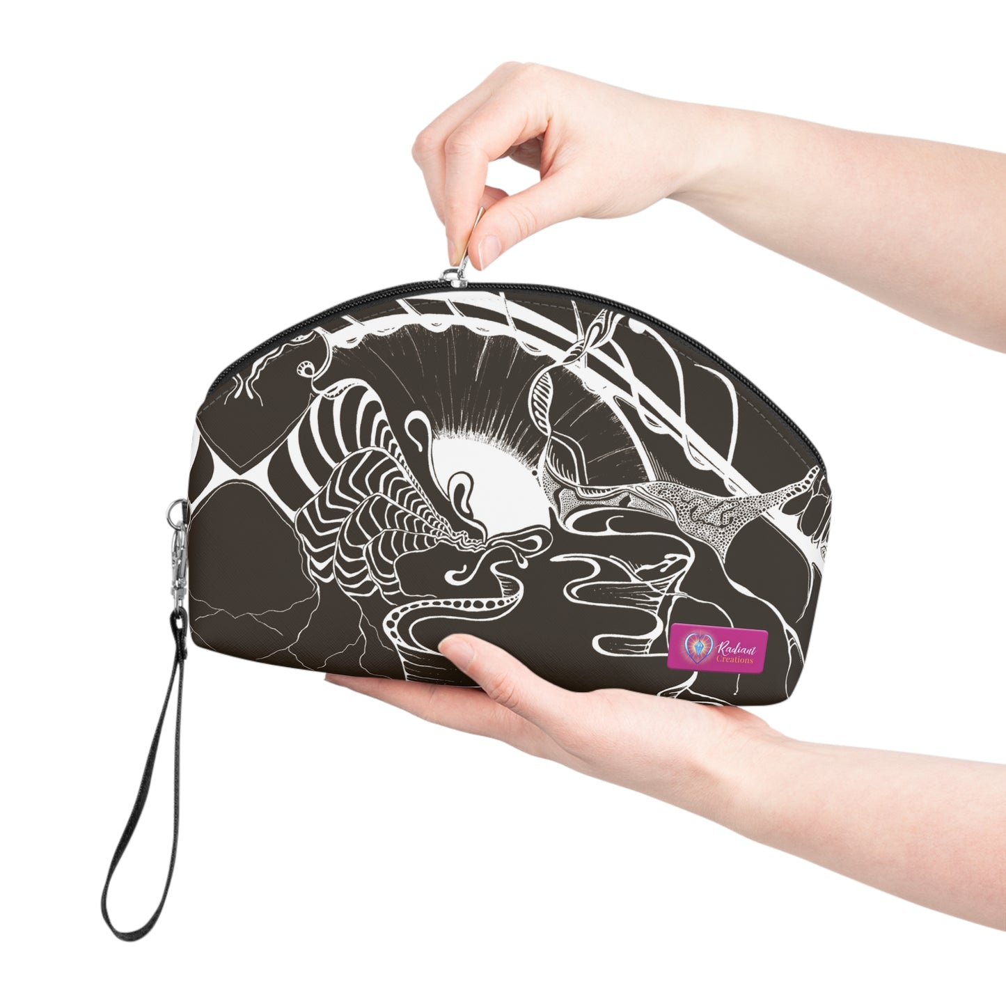 ELEMENTAL VISION | Makeup Bag | Versatile Accessory Radiant Pouch | DARK CHOC BROWN COMFORT