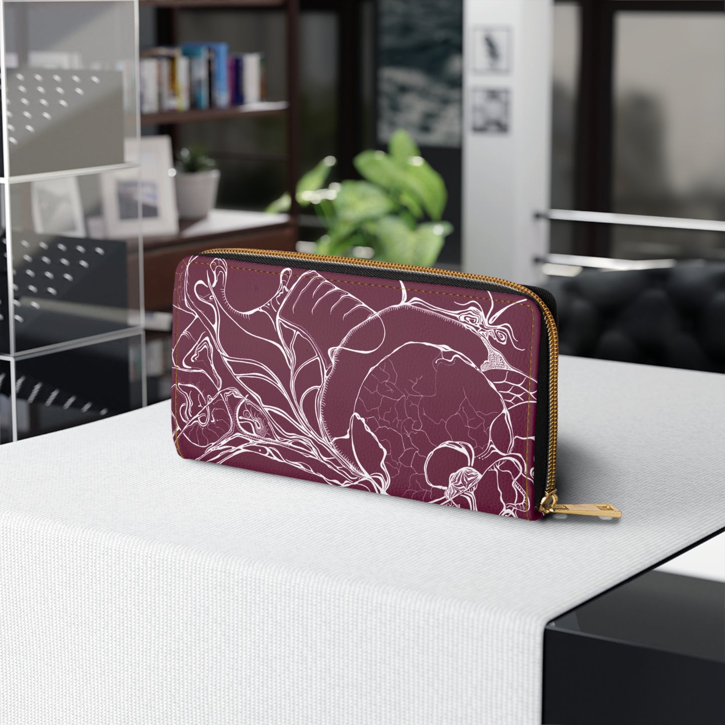 ELEMENTAL VISION | Zipper Wallet | BURGUNDY TRUST