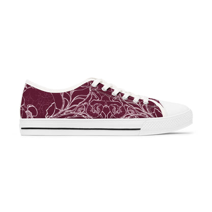 ELEMENTAL VISION Burgundy ~ Low-Top Sneakers for Women