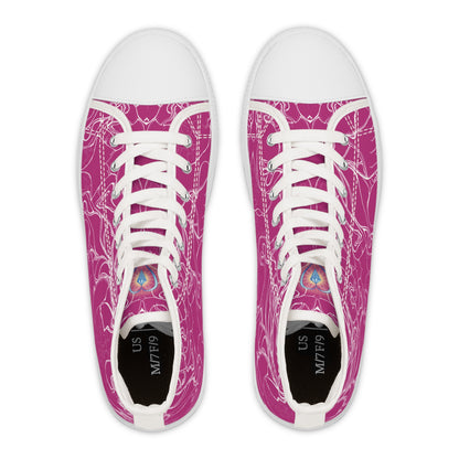ELEMENTAL VISION Pink ~ High-Top Sneakers for Women