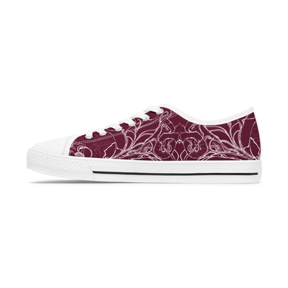 ELEMENTAL VISION Burgundy ~ Low-Top Sneakers for Women