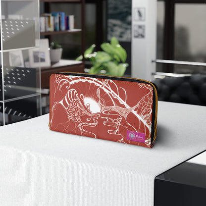 Elemental Vision | Zipper Wallet | Rust Red Warmth