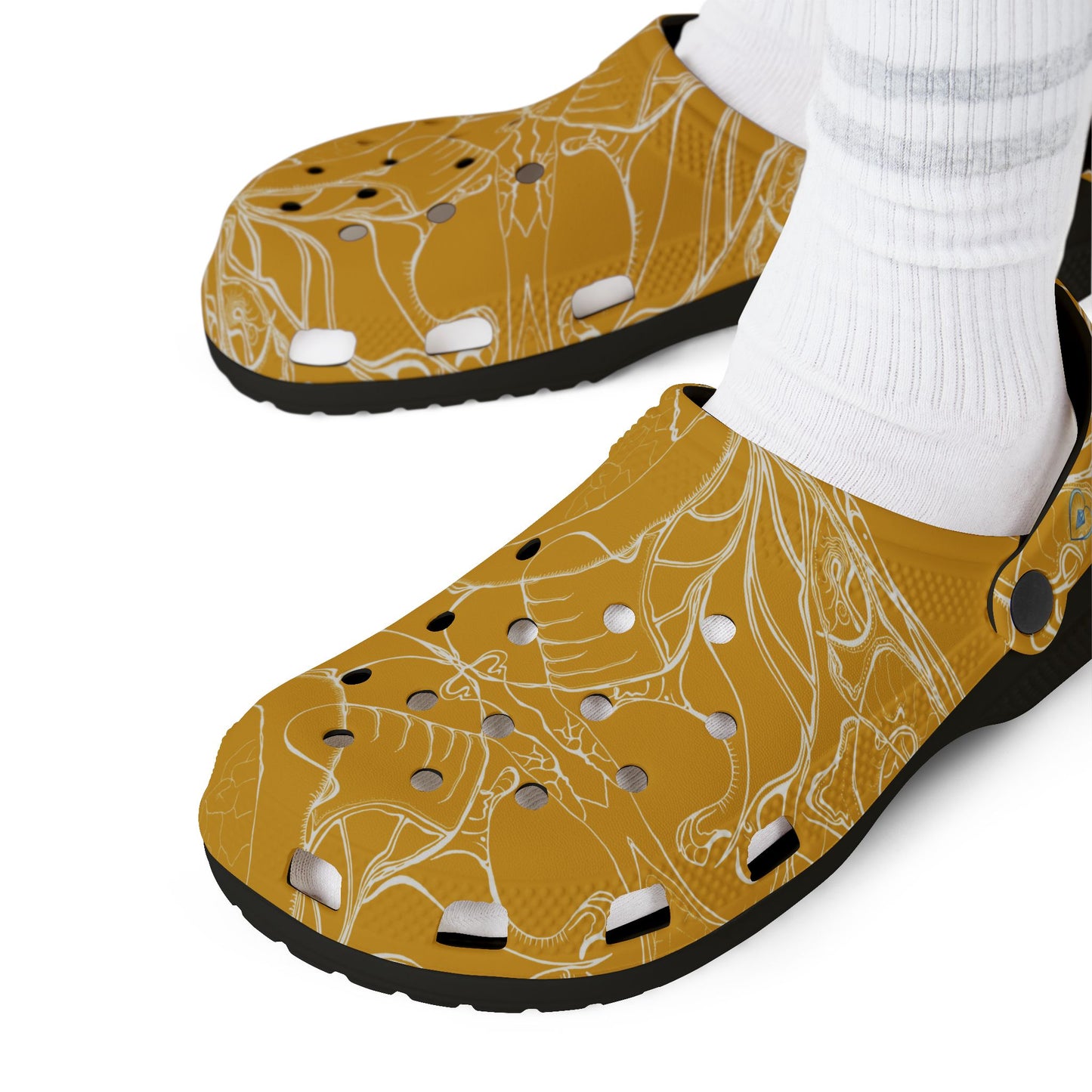 ELEMENTAL VISION | Unisex Rubber Clogs | For Adults | MUSTARD YELLOW BRILLIANCE