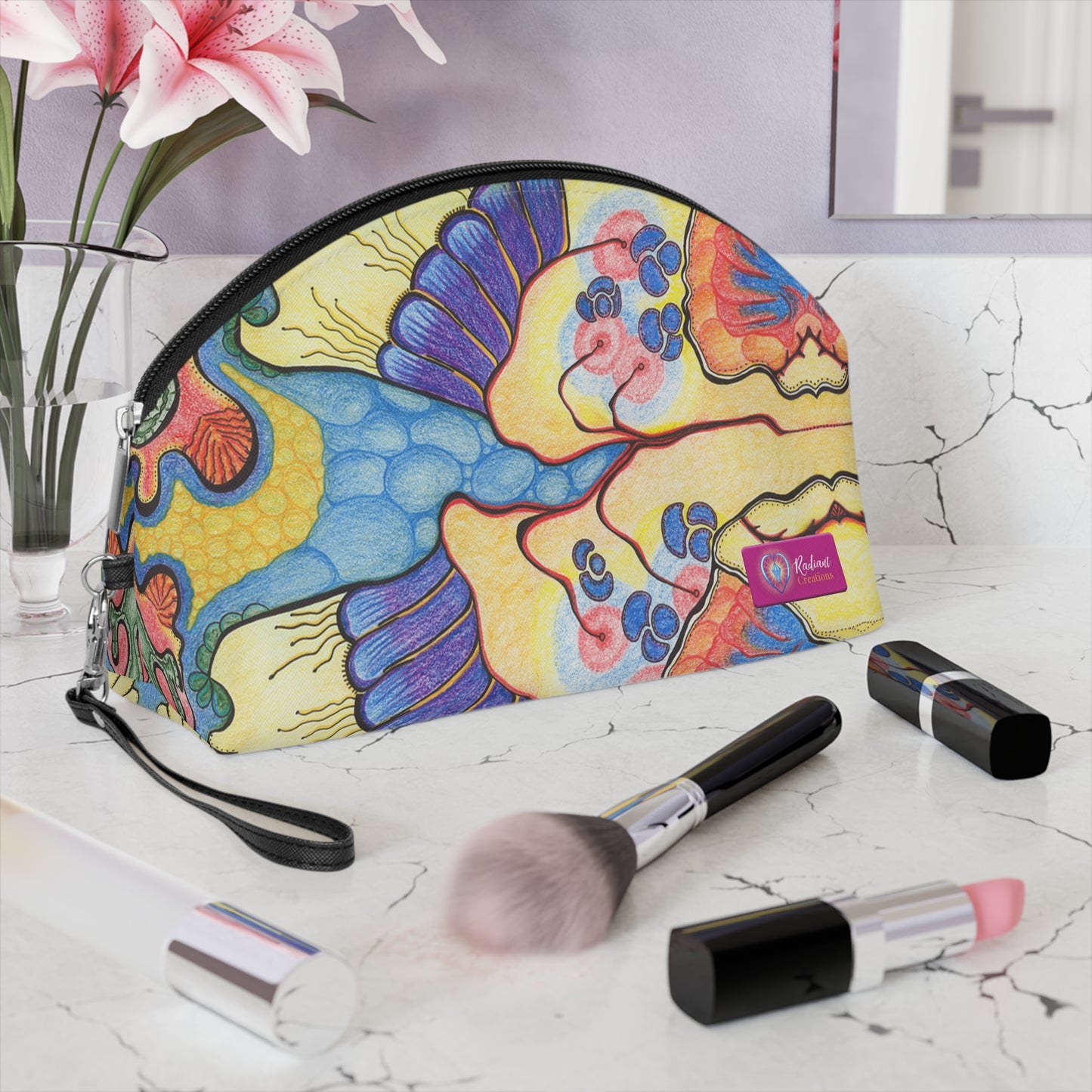 FERTILITY WINGS | Makeup Bag | Versatile Accessory Radiant Pouch | CREATIVE ABUNDANCE & PROSPERITY