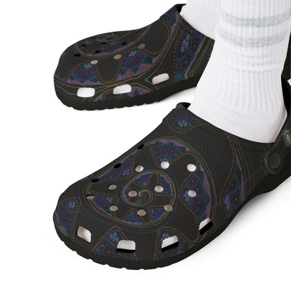 DREAMTIME SPIRAL | Unisex Rubber Clogs | For Adults | INFINITE POSSIBILITES