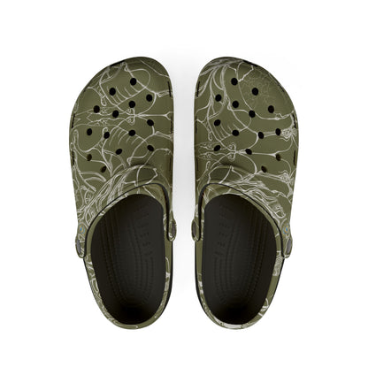 ELEMENTAL VISION | Unisex Rubber Clogs | For Adults | KHAKI BRAVE