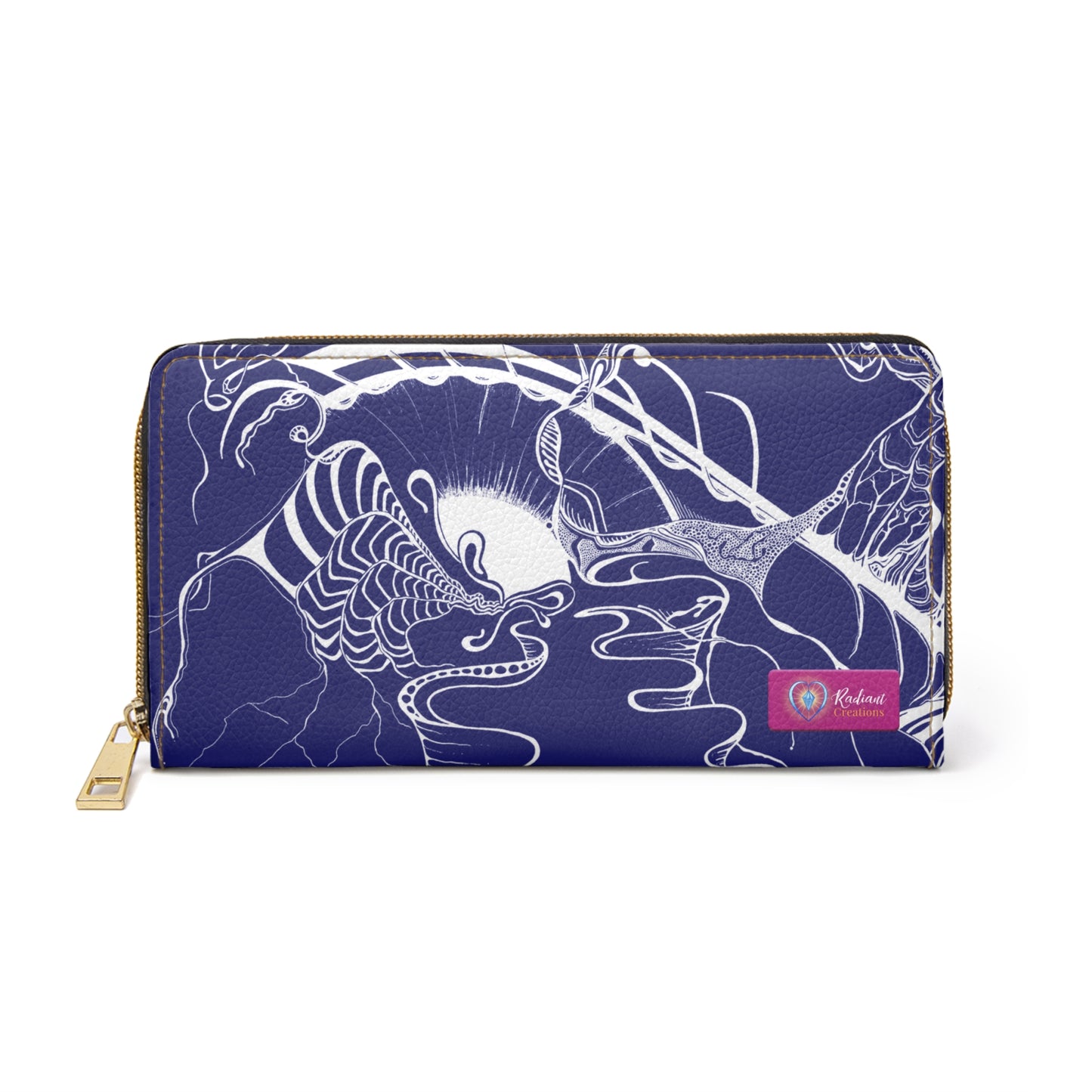 Elemental Vision | Zipper Wallet | Midnight Blue Love