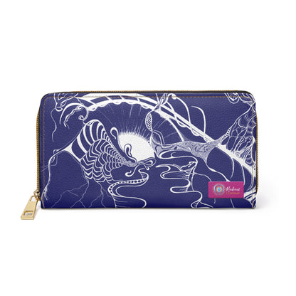 Elemental Vision | Zipper Wallet | Midnight Blue Love