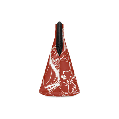 ELEMENTAL VISION | Makeup Bag | Versatile Accessory Radiant Pouch | RUST RED WARMTH
