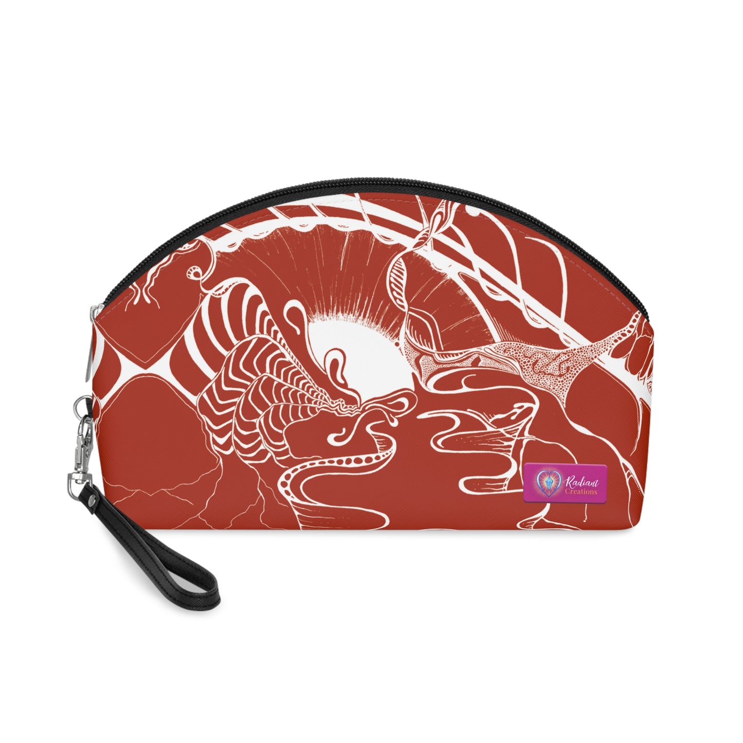ELEMENTAL VISION | Makeup Bag | Versatile Accessory Radiant Pouch | RUST RED WARMTH