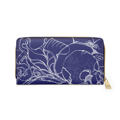 Elemental Vision | Zipper Wallet | Midnight Blue Love