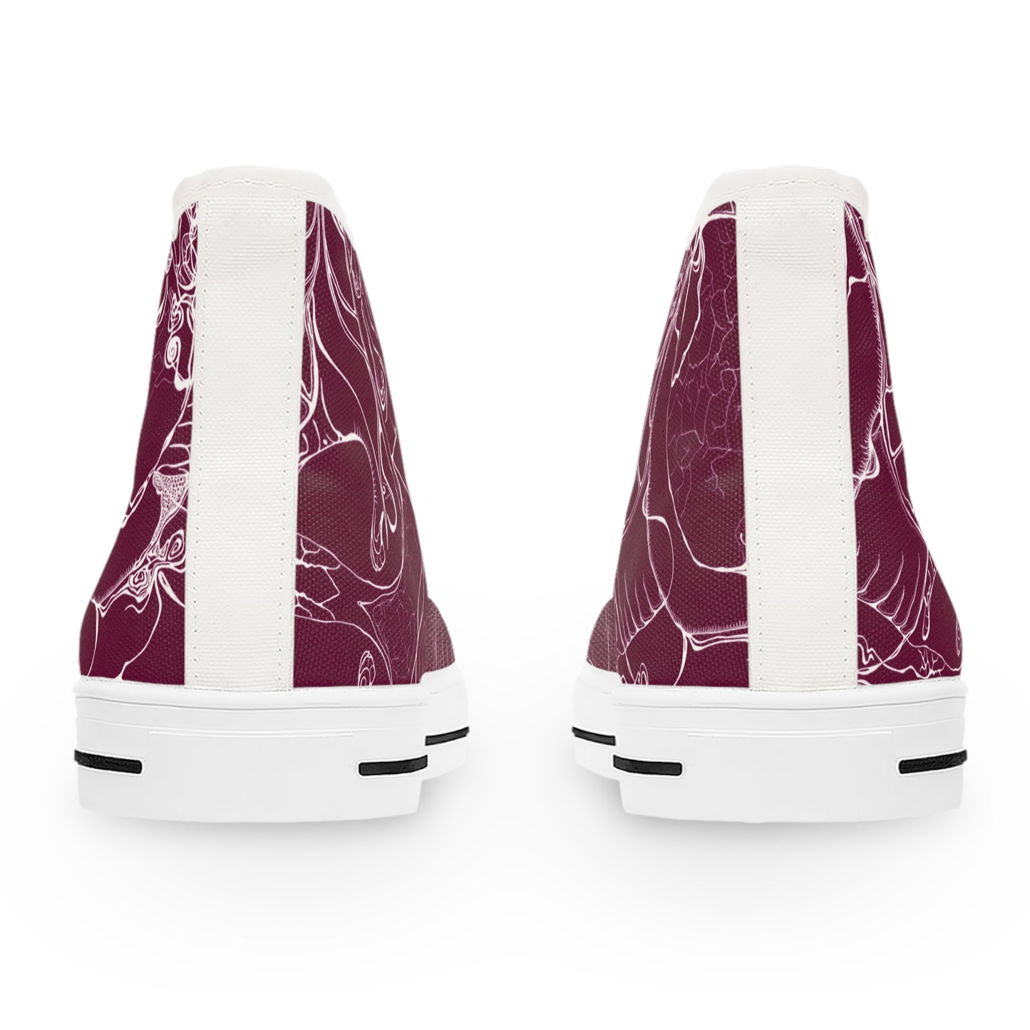 ELEMENTAL VISION Burgundy ~ High-Top Sneakers for Women