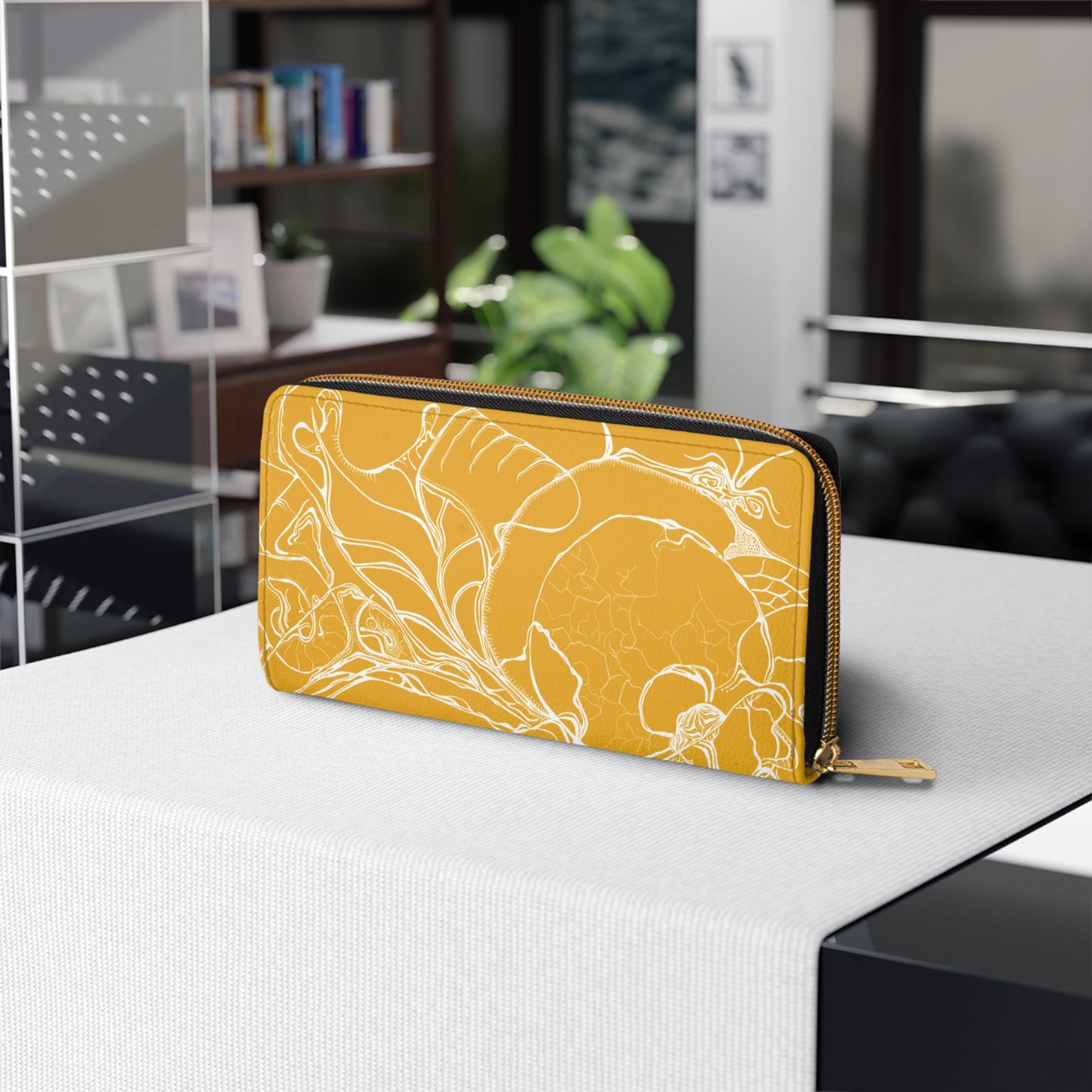 Elemental Vision | Zipper Wallet | Mustard Yellow Brilliance