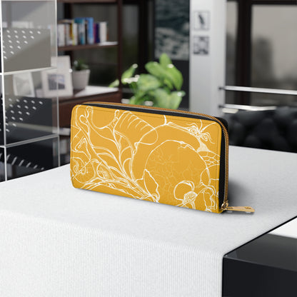 Elemental Vision | Zipper Wallet | Mustard Yellow Brilliance