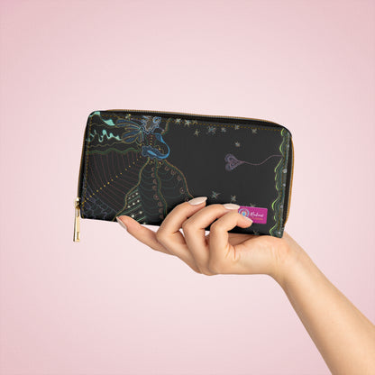 LIGHTS UP ~ Zipper Wallet | Radiant Pouch | Creative Abundance & Prosperity | Living Stories of Light