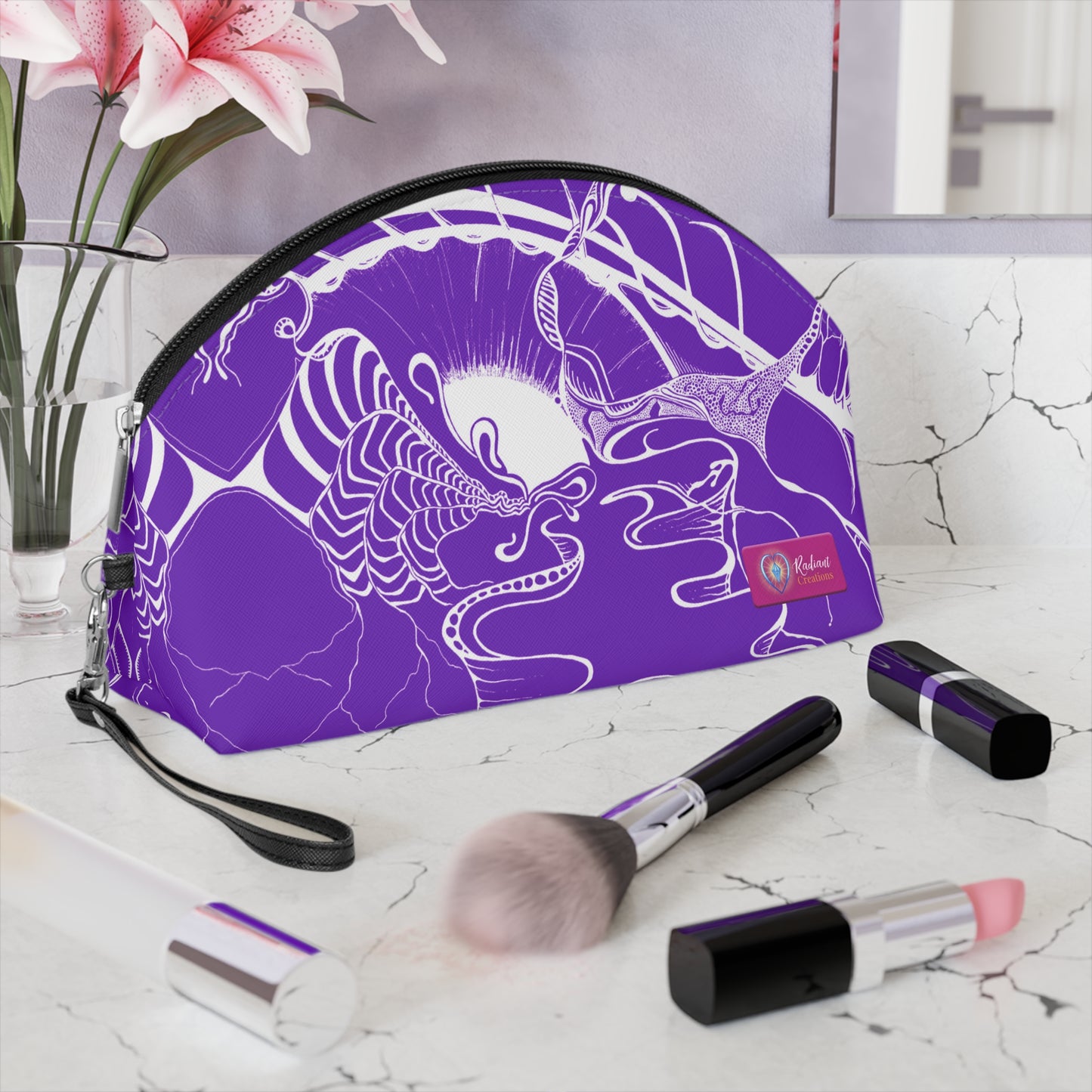 ELEMENTAL VISION | Makeup Bag | Versatile Accessory Radiant Pouch | VIOLET LIGHT HIGHER VISION