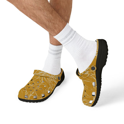 ELEMENTAL VISION | Unisex Rubber Clogs | For Adults | MUSTARD YELLOW BRILLIANCE