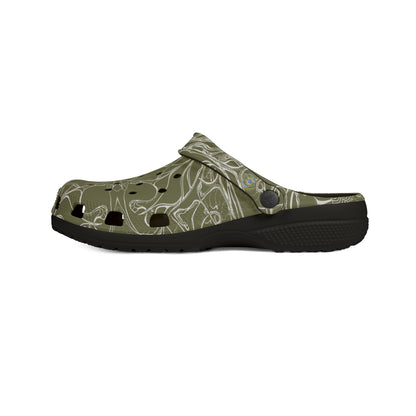 ELEMENTAL VISION | Unisex Rubber Clogs | For Adults | KHAKI BRAVE