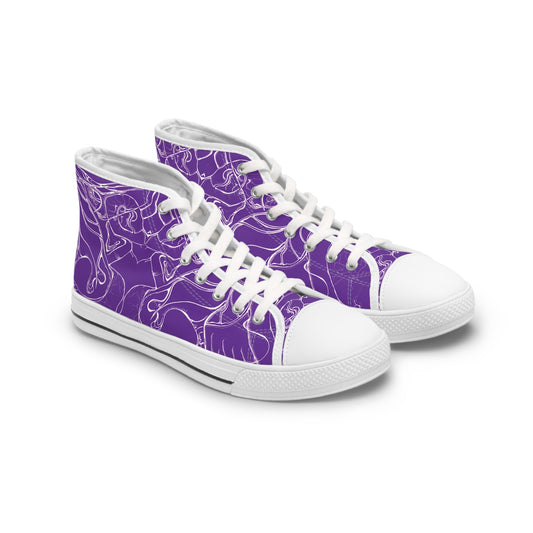 ELEMENTAL VISION Violet Light ~ High-Top Sneakers for Women
