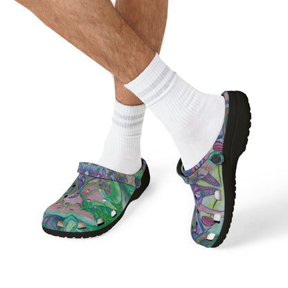 ELEMENTAL GARDEN | Unisex Rubber Clogs | For Adults | NATURE BLOSSOMS