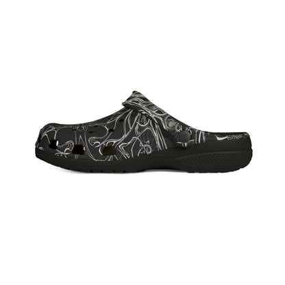 ELEMENTAL VISION | Unisex Rubber Clogs | For Adults | BLACK CLARITY
