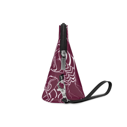ELEMENTAL VISION | Makeup Bag | Versatile Accessory Radiant Pouch | BURGUNDY TRUST
