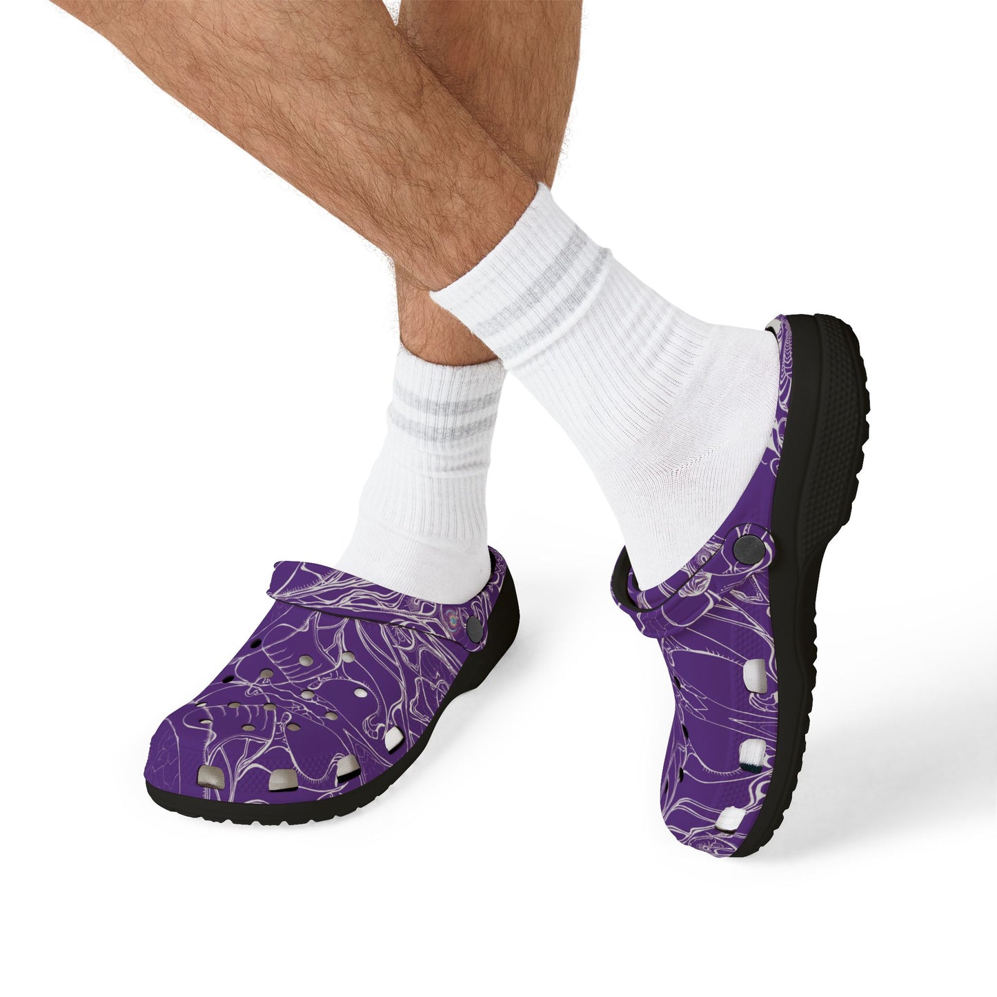 ELEMENTAL VISION | Unisex Rubber Clogs | For Adults | VIOLET LIGHT HIGHER VISION