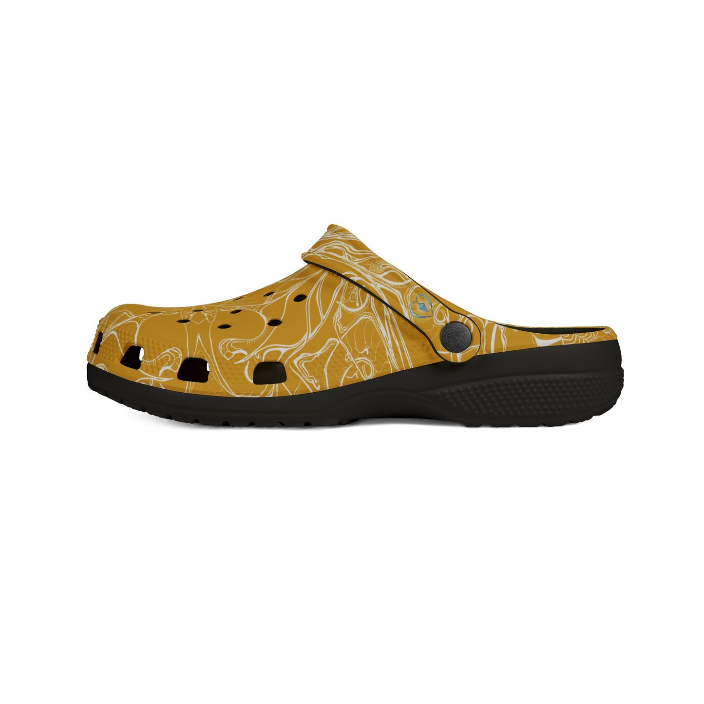 ELEMENTAL VISION | Unisex Rubber Clogs | For Adults | MUSTARD YELLOW BRILLIANCE